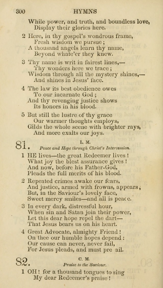 Church Psalmist: or psalms and hymns for the public, social and private use of evangelical Christians (5th ed.) page 302