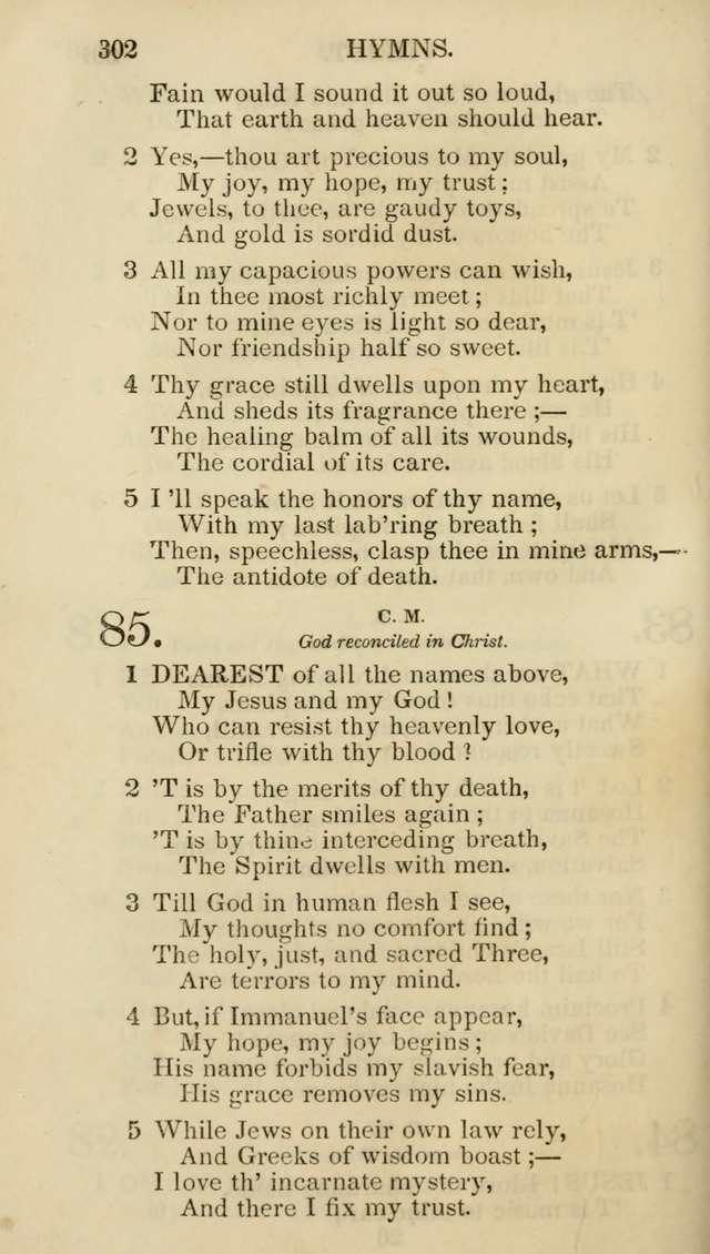 Church Psalmist: or psalms and hymns for the public, social and private use of evangelical Christians (5th ed.) page 304