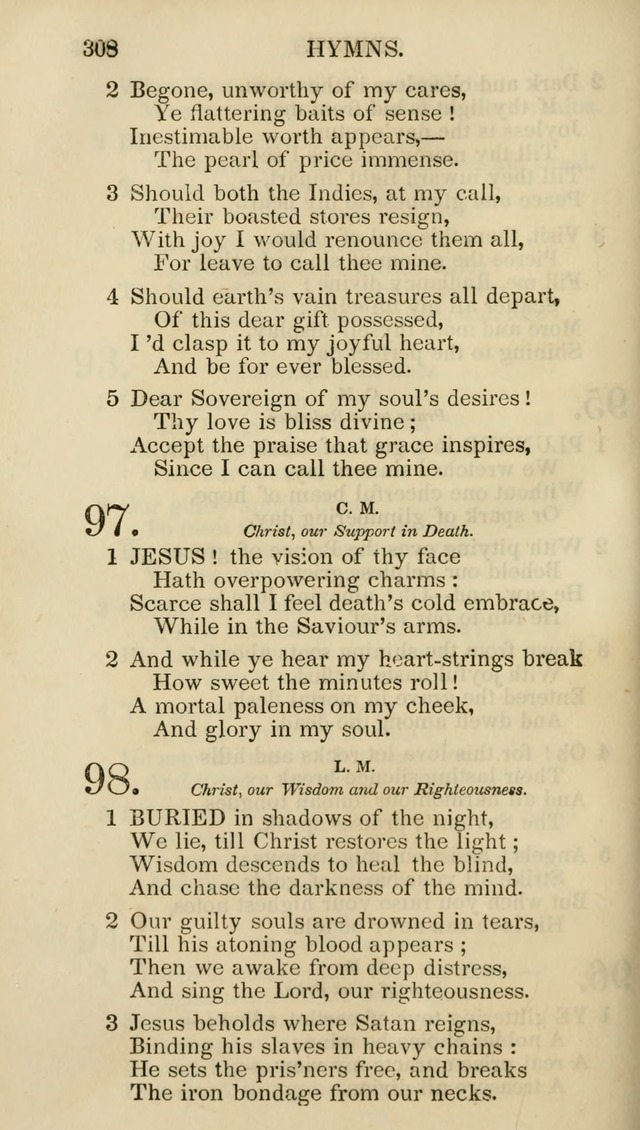 Church Psalmist: or psalms and hymns for the public, social and private use of evangelical Christians (5th ed.) page 310