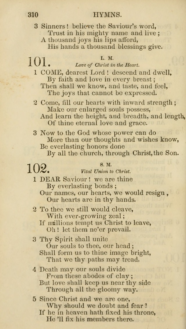 Church Psalmist: or psalms and hymns for the public, social and private use of evangelical Christians (5th ed.) page 312