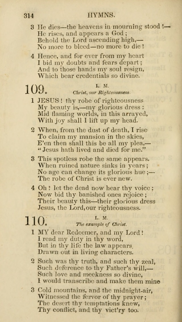 Church Psalmist: or psalms and hymns for the public, social and private use of evangelical Christians (5th ed.) page 316