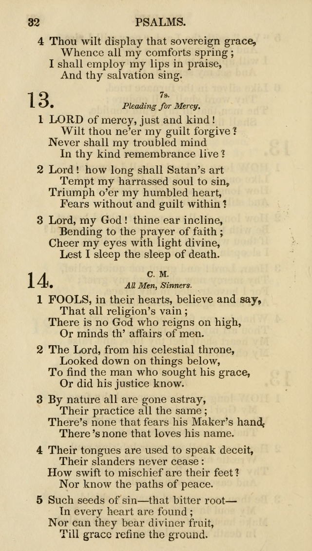 Church Psalmist: or psalms and hymns for the public, social and private use of evangelical Christians (5th ed.) page 34
