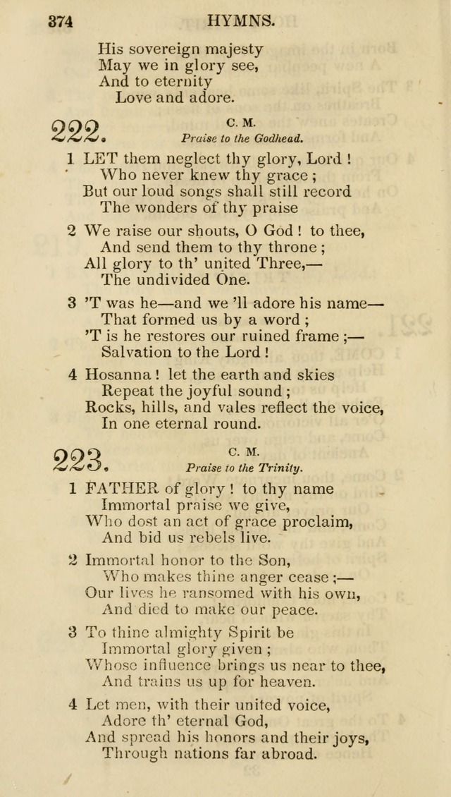 Church Psalmist: or psalms and hymns for the public, social and private use of evangelical Christians (5th ed.) page 376