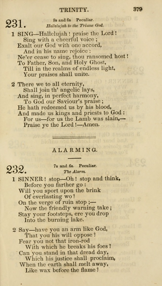 Church Psalmist: or psalms and hymns for the public, social and private use of evangelical Christians (5th ed.) page 381