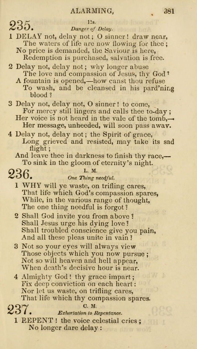 Church Psalmist: or psalms and hymns for the public, social and private use of evangelical Christians (5th ed.) page 383