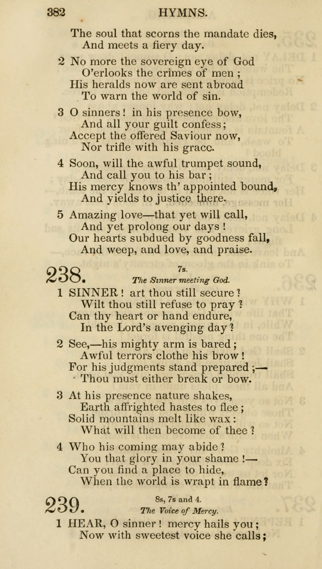 Church Psalmist: or psalms and hymns for the public, social and private use of evangelical Christians (5th ed.) page 384