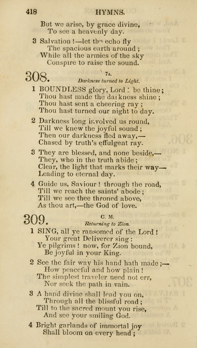 Church Psalmist: or psalms and hymns for the public, social and private use of evangelical Christians (5th ed.) page 420