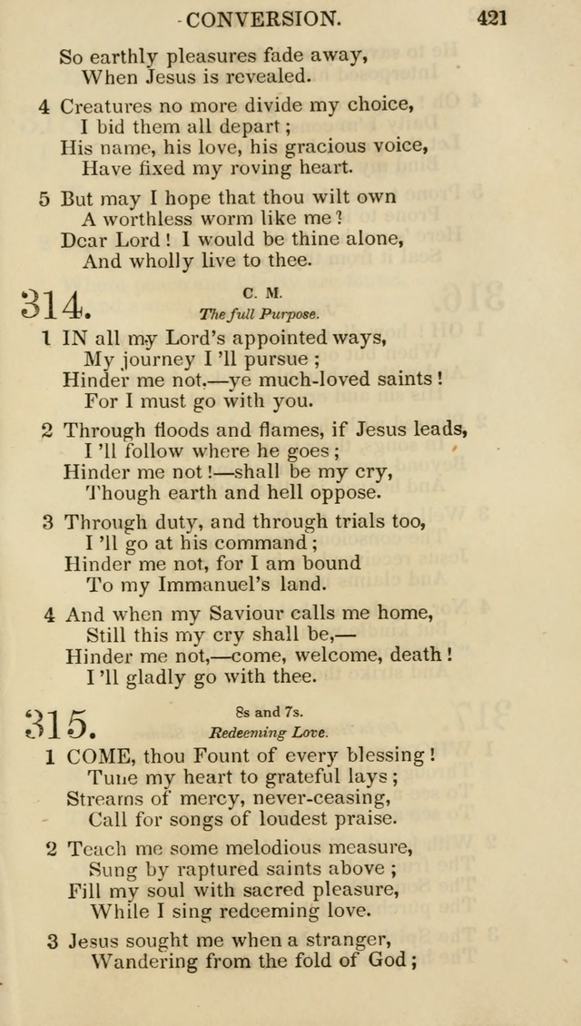 Church Psalmist: or psalms and hymns for the public, social and private use of evangelical Christians (5th ed.) page 423