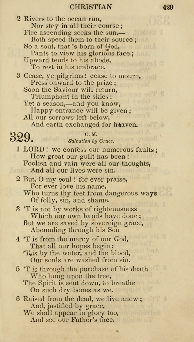 Church Psalmist: or psalms and hymns for the public, social and private use of evangelical Christians (5th ed.) page 431