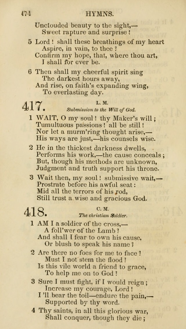 Church Psalmist: or psalms and hymns for the public, social and private use of evangelical Christians (5th ed.) page 476