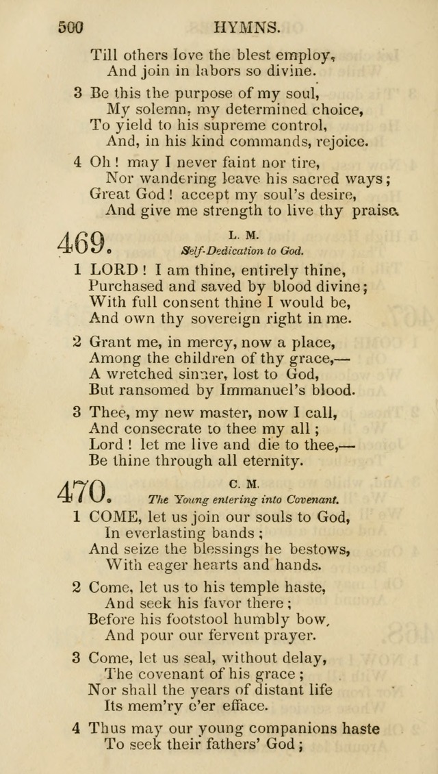 Church Psalmist: or psalms and hymns for the public, social and private use of evangelical Christians (5th ed.) page 502