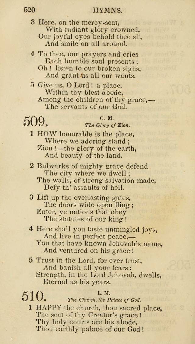 Church Psalmist: or psalms and hymns for the public, social and private use of evangelical Christians (5th ed.) page 522