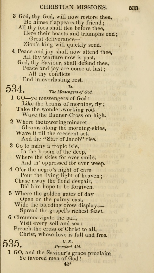 Church Psalmist: or psalms and hymns for the public, social and private use of evangelical Christians (5th ed.) page 535