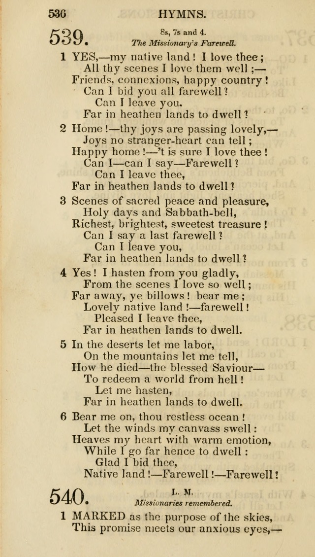 Church Psalmist: or psalms and hymns for the public, social and private use of evangelical Christians (5th ed.) page 538