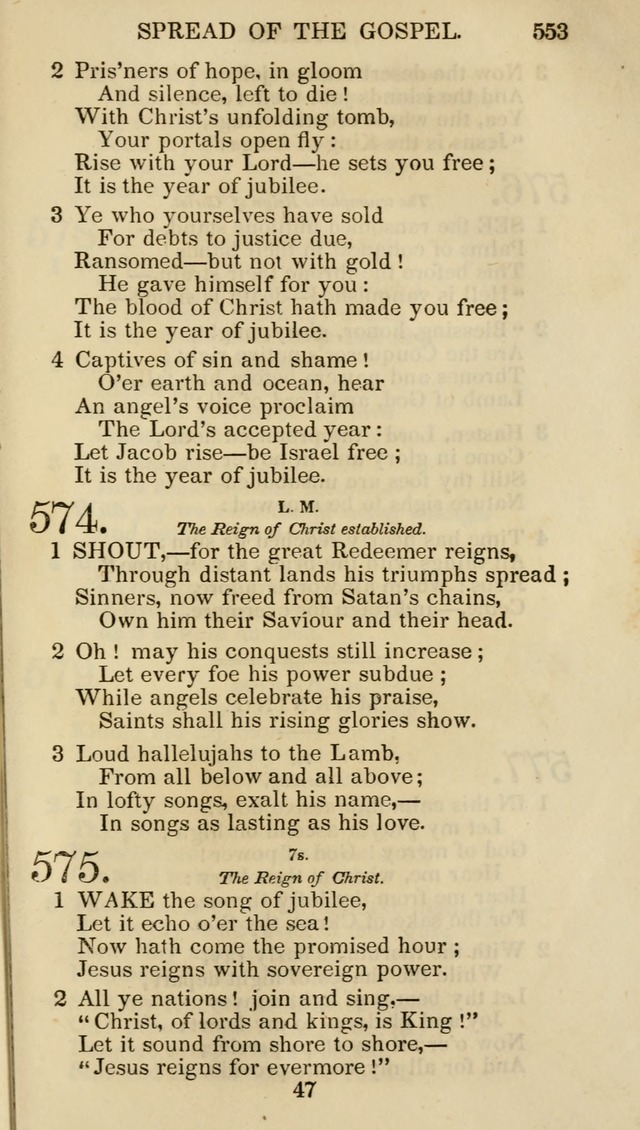 Church Psalmist: or psalms and hymns for the public, social and private use of evangelical Christians (5th ed.) page 555
