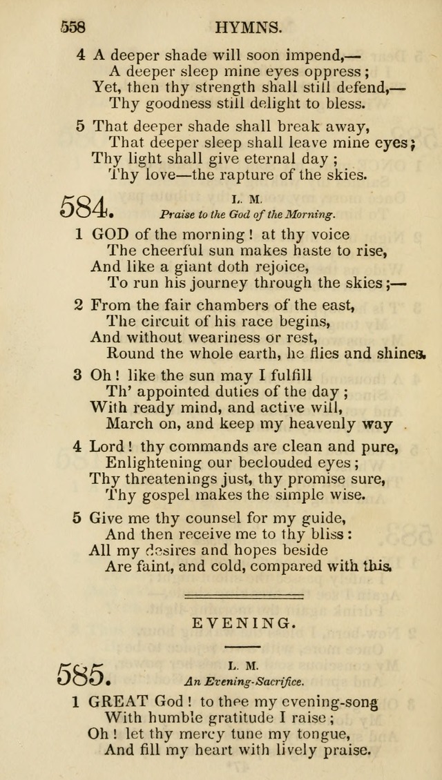 Church Psalmist: or psalms and hymns for the public, social and private use of evangelical Christians (5th ed.) page 560