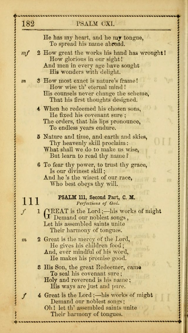 Church Psalmist: or, psalms and hymns, for the public, social and private use of Evangelical Christians. With Supplement. (53rd ed.) page 181