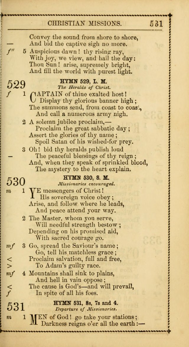 Church Psalmist: or, psalms and hymns, for the public, social and private use of Evangelical Christians. With Supplement. (53rd ed.) page 530