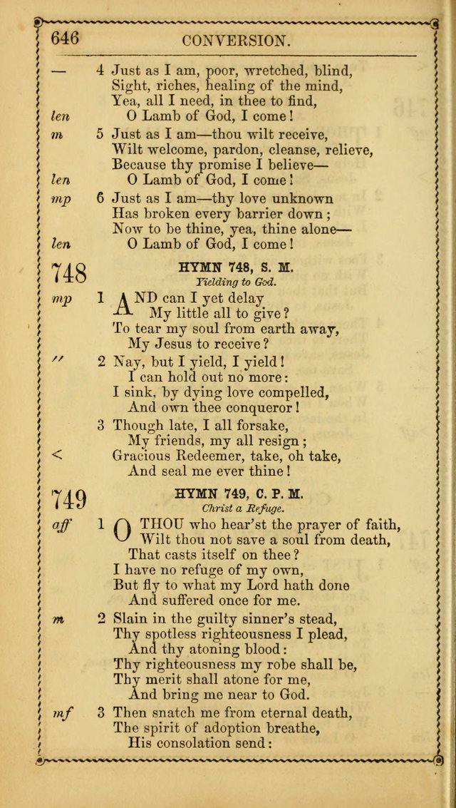 Church Psalmist: or, psalms and hymns, for the public, social and private use of Evangelical Christians. With Supplement. (53rd ed.) page 645
