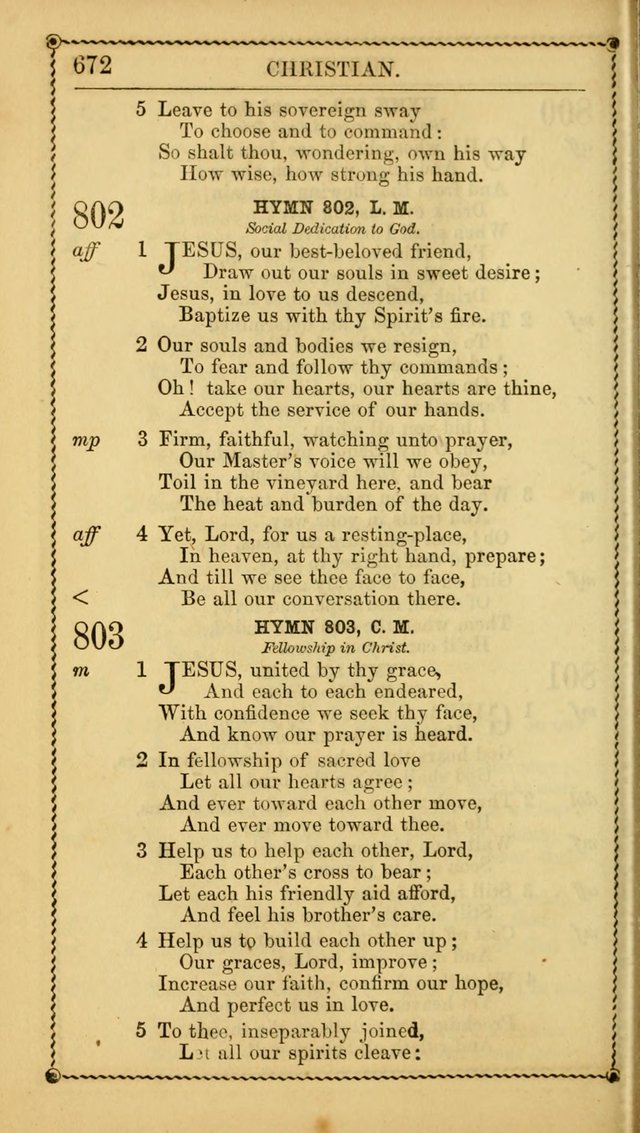 Church Psalmist: or, psalms and hymns, for the public, social and private use of Evangelical Christians. With Supplement. (53rd ed.) page 671