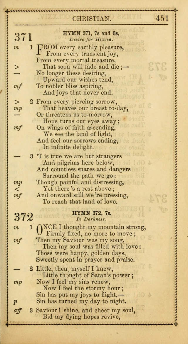 Church Psalmist: or Psalms and Hymns Designed for the Public, Social, and  Private Use of Evangelical Christians ... with Supplement.  53rd ed. page 454