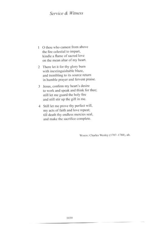 CPWI Hymnal page 1031