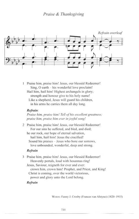 CPWI Hymnal page 731