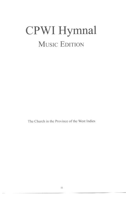CPWI Hymnal page iii