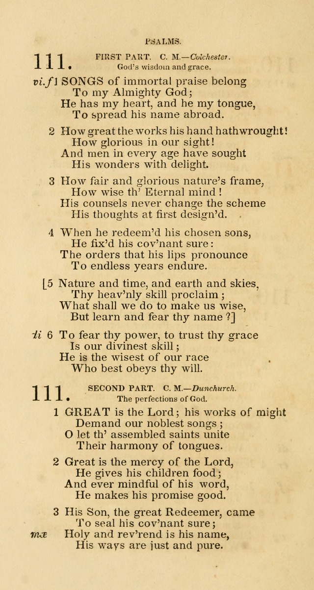 The Christian Psalmist; or, Watts