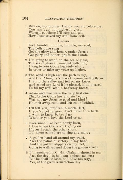 A Collection of Revival Hymns and Plantation Melodies page 110
