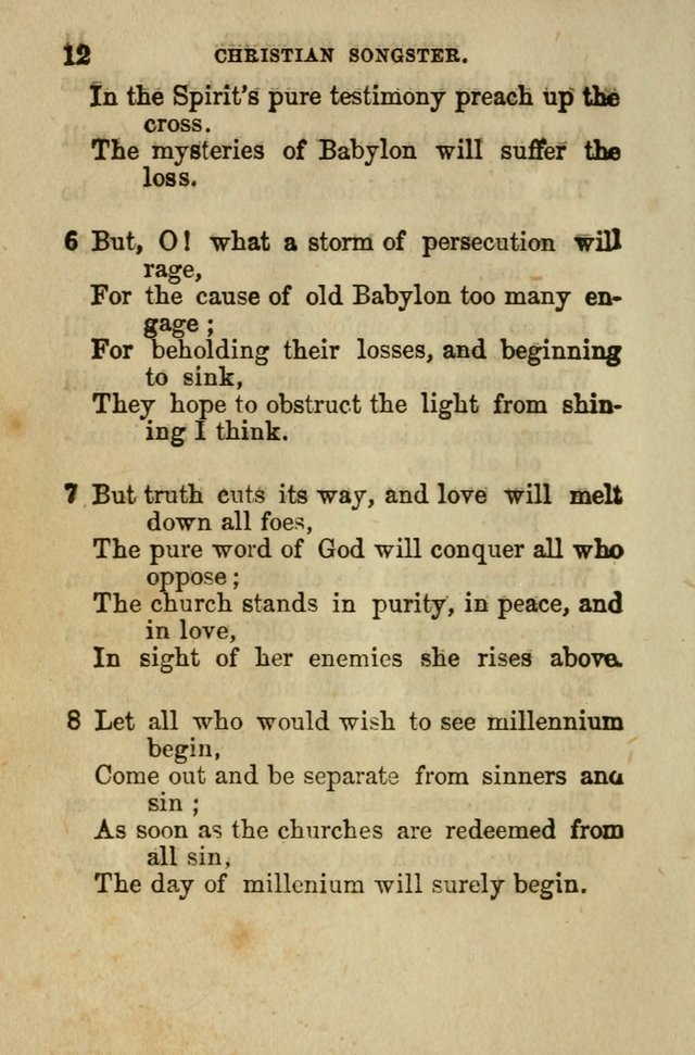 The Christian Songster: a collection of hymns and spiritual songs, usually sung at camp, prayer, and social meetings, and revivals of religion. Designed for all denominations page 17