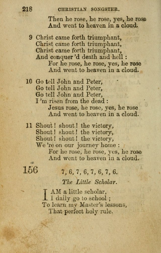 The Christian Songster: a collection of hymns and spiritual songs ...