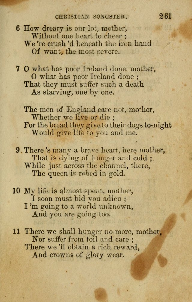 The Christian Songster: a collection of hymns and spiritual songs, usually sung at camp, prayer, and social meetings, and revivals of religion. Designed for all denominations page 270