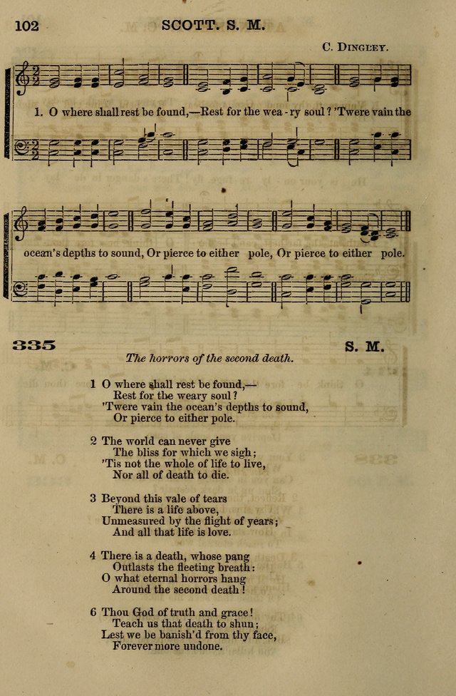 The Centenary Singer: a collection of hymns and tunes popular during the last one hundred years page 102
