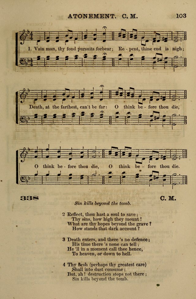 The Centenary Singer: a collection of hymns and tunes popular during the last one hundred years page 103