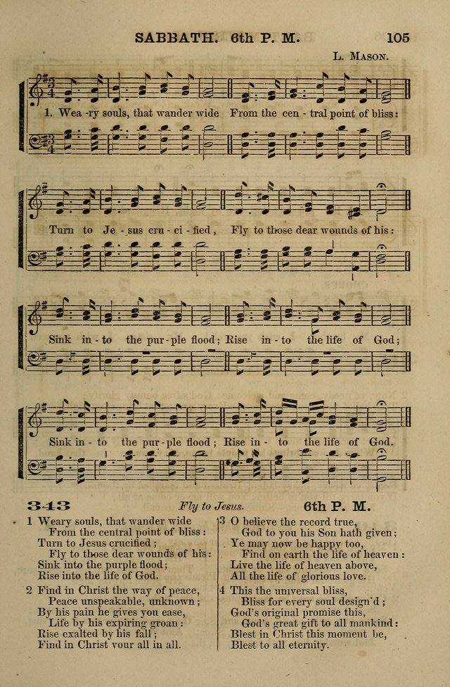 The Centenary Singer: a collection of hymns and tunes popular during the last one hundred years page 105