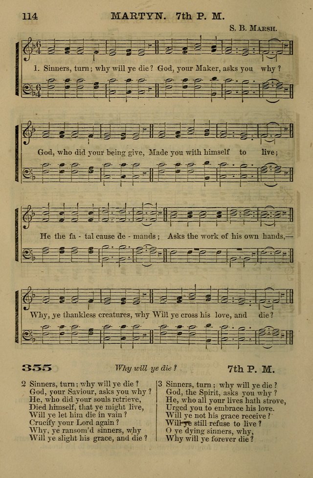 The Centenary Singer: a collection of hymns and tunes popular during the last one hundred years page 114