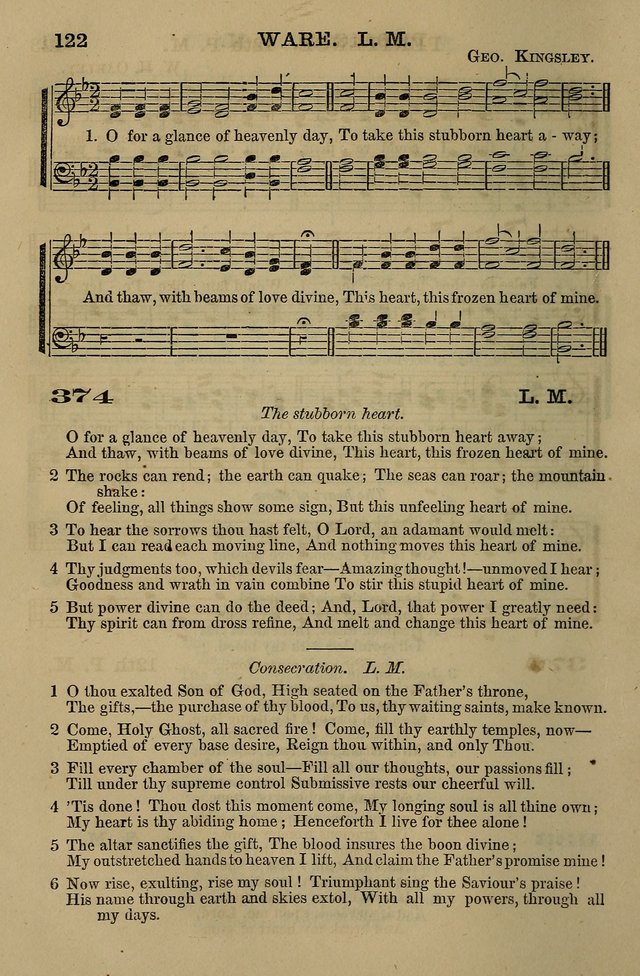 The Centenary Singer: a collection of hymns and tunes popular during the last one hundred years page 122