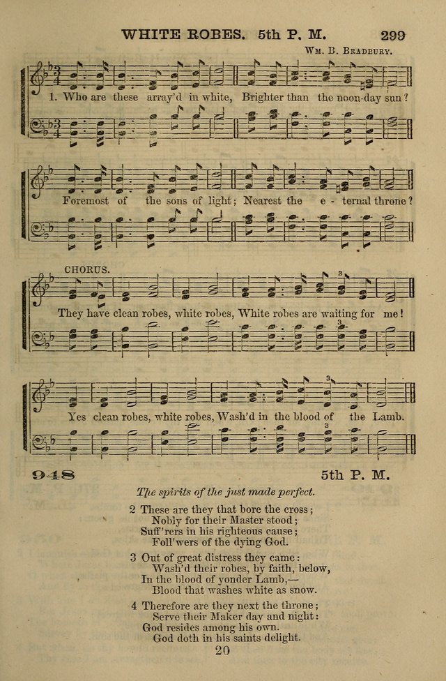 The Centenary Singer: a collection of hymns and tunes popular during the last one hundred years page 299