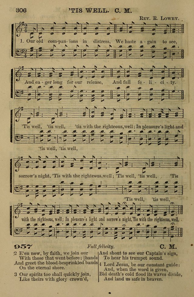 The Centenary Singer: a collection of hymns and tunes popular during the last one hundred years page 306