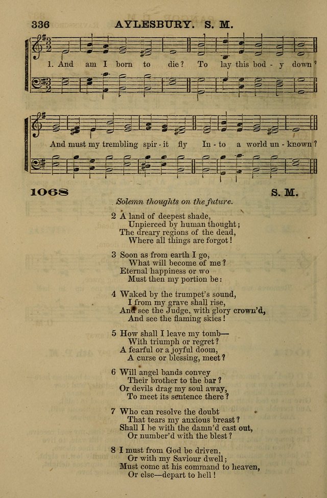 The Centenary Singer: a collection of hymns and tunes popular during the last one hundred years page 336