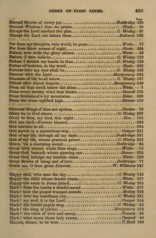 The Centenary Singer: a collection of hymns and tunes popular during the last one hundred years page 403