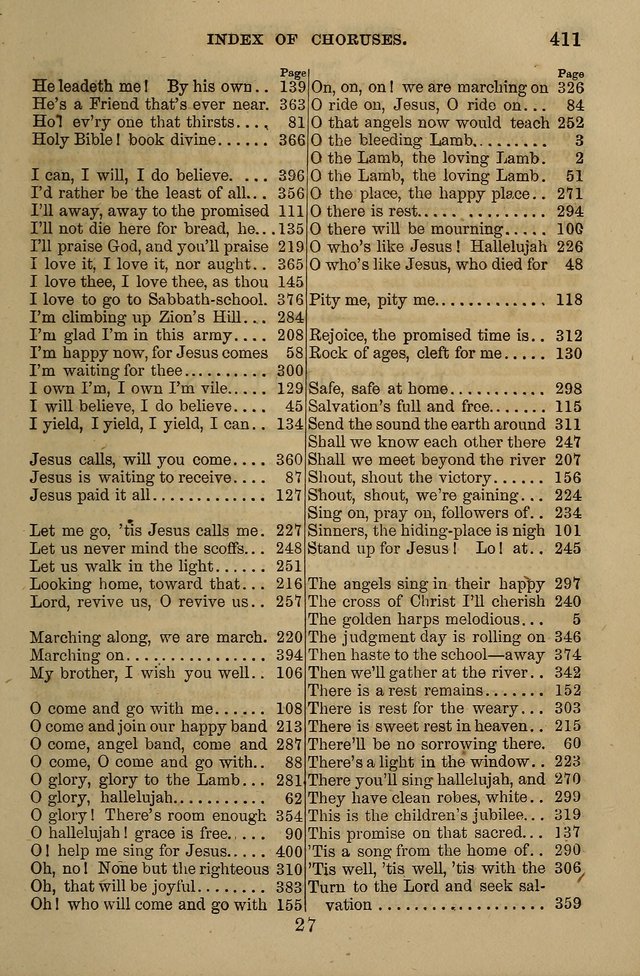The Centenary Singer: a collection of hymns and tunes popular during the last one hundred years page 411