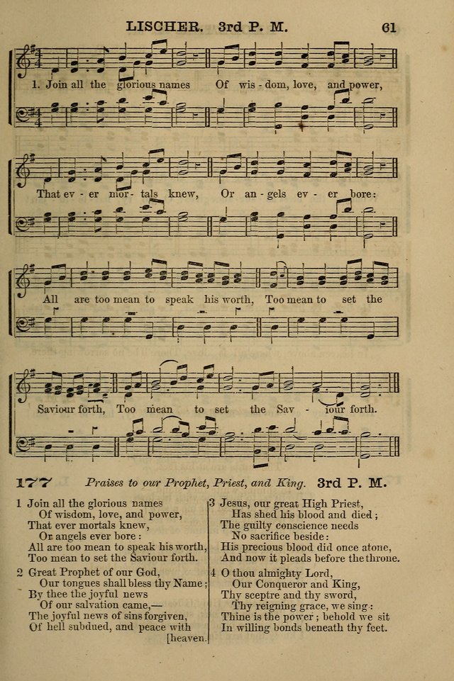 The Centenary Singer: a collection of hymns and tunes popular during the last one hundred years page 61
