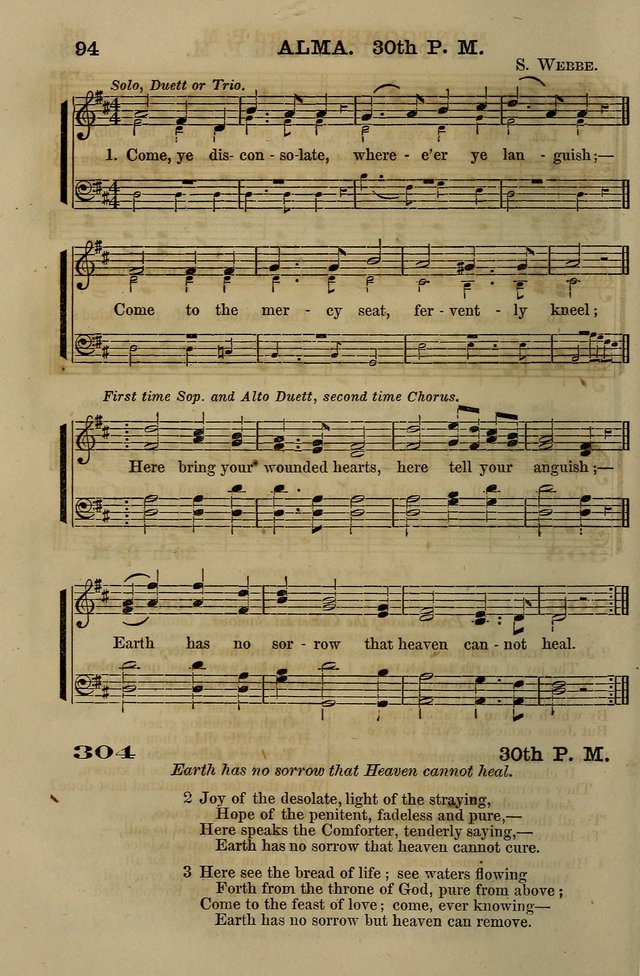 The Centenary Singer: a collection of hymns and tunes popular during the last one hundred years page 94