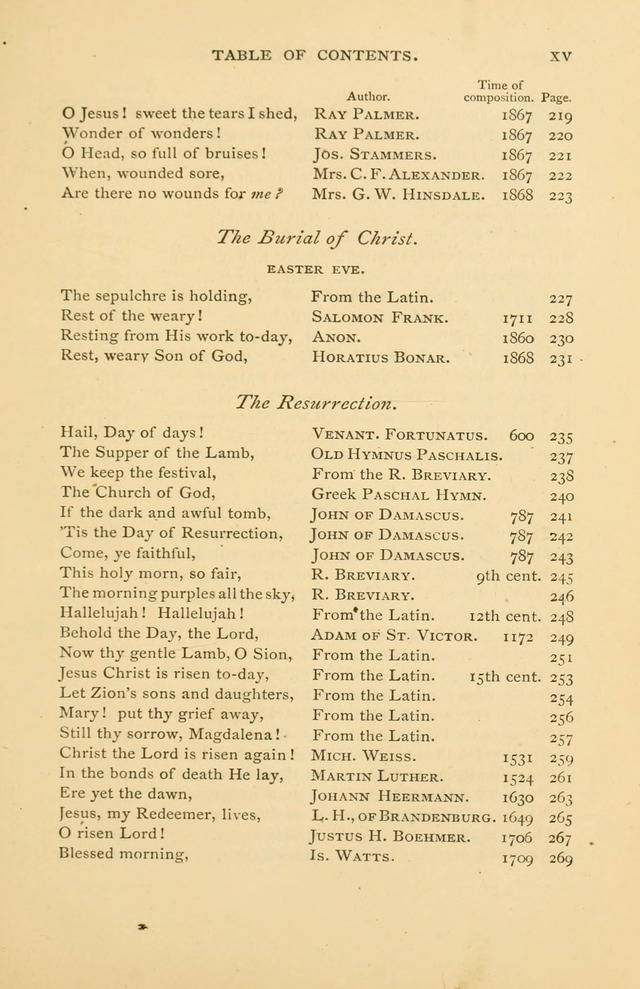 Christ in Song page xix
