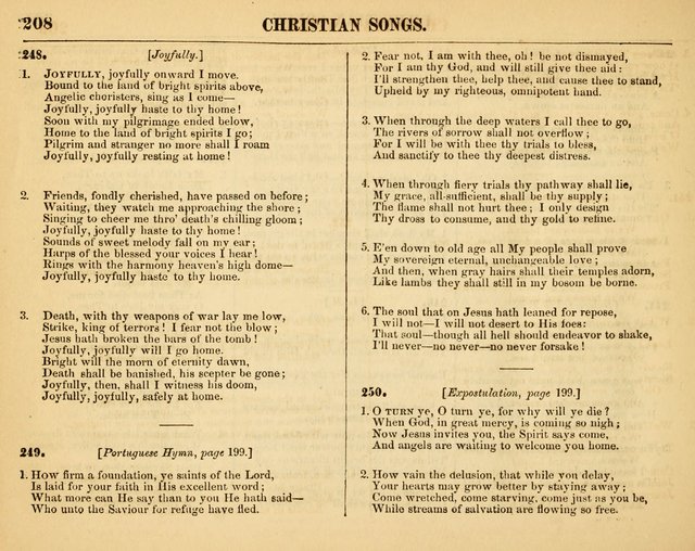 Christian Songs: for the Sunday School page 208