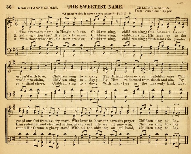 Christian Songs: for the Sunday School page 36