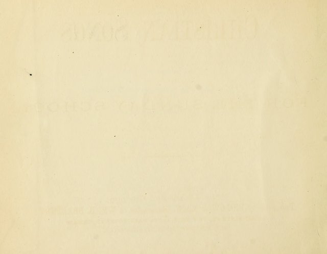 Christian Songs: for the Sunday School page iv