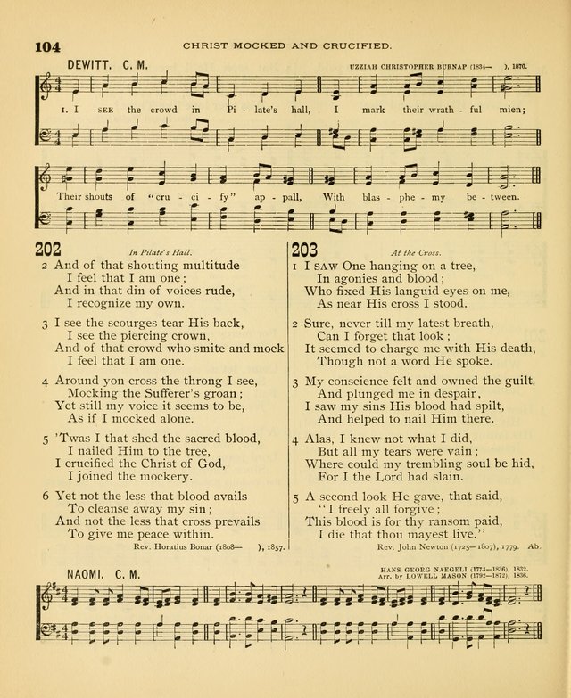 Carmina Sanctorum: a selection of hymns and songs of praise with tunes page 105
